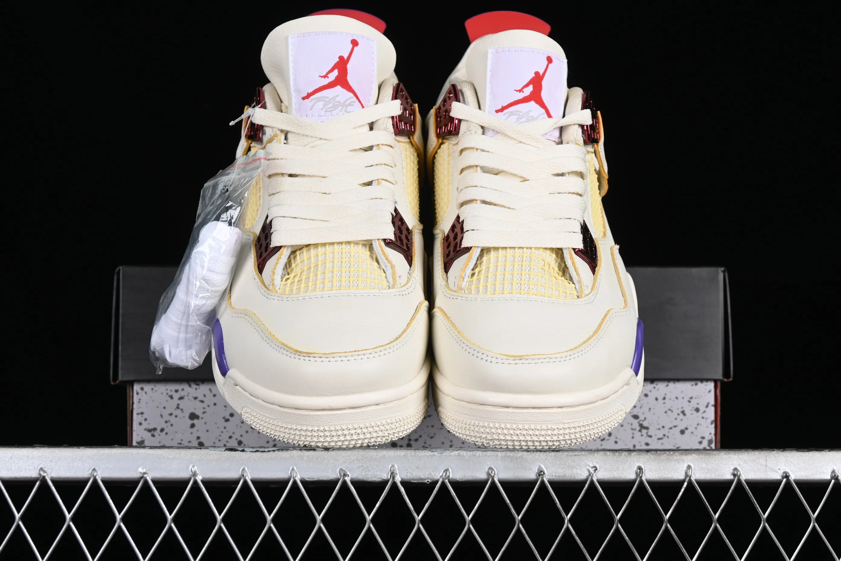 All categories Air Jordan Jordan series basketball shoes Air Jordan 4 J.Balvin x Air Jordan 4 Retro AJ4 Joe 4 rainbow gradient DH6927-901